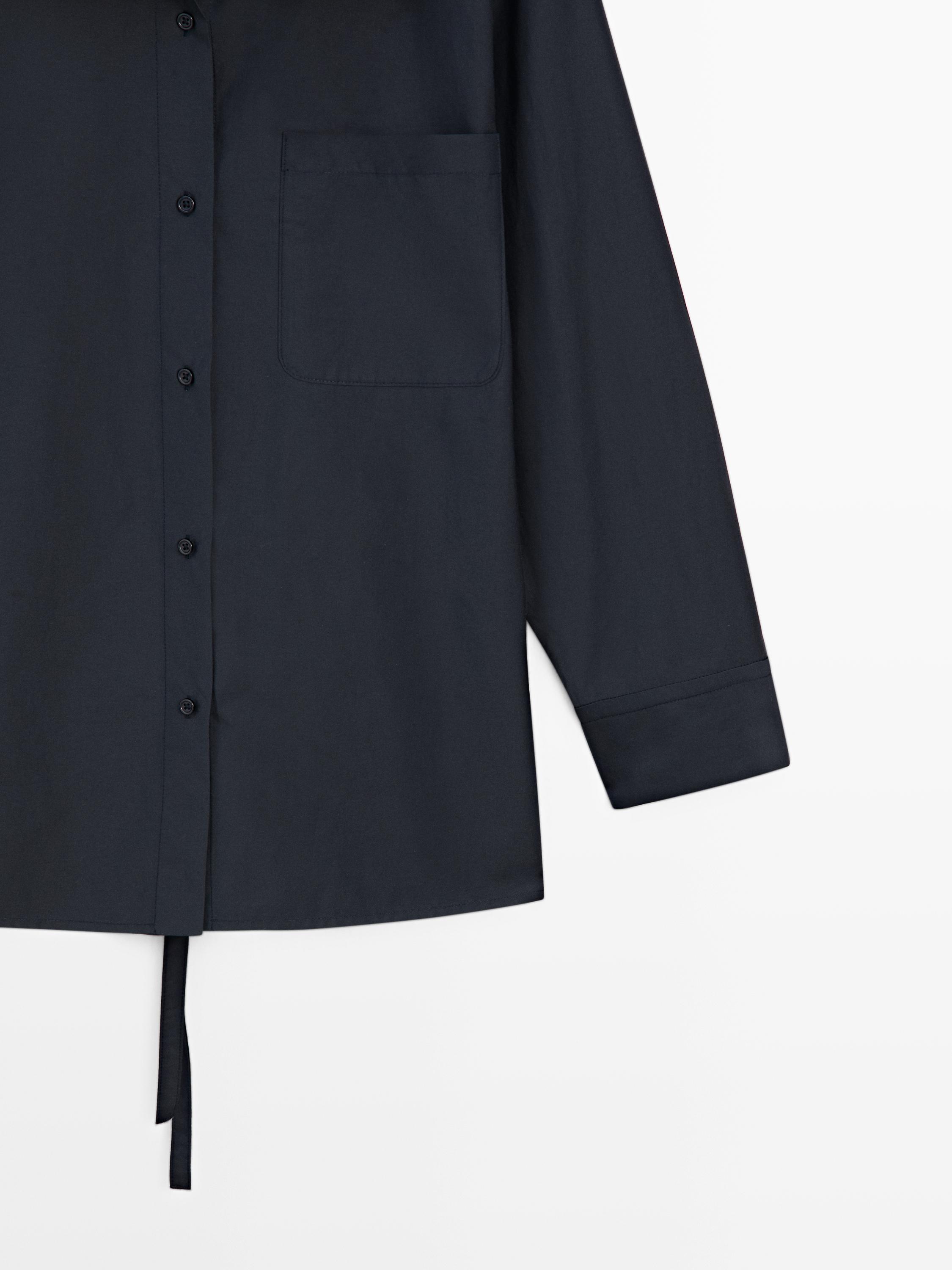 Cotton blend overshirt with pocket